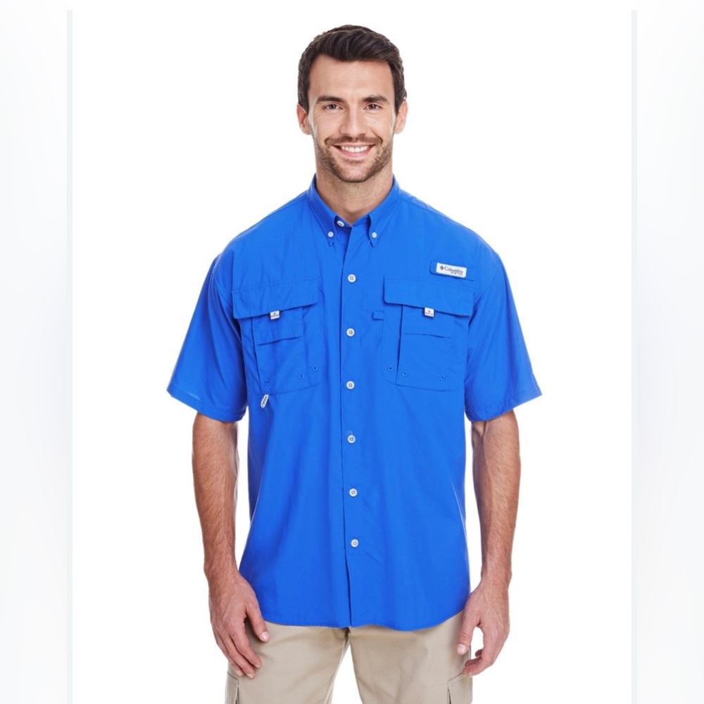 Columbia PFG men’s Bahama ll short sleeve shirt, XL‎ front pockets, vented back